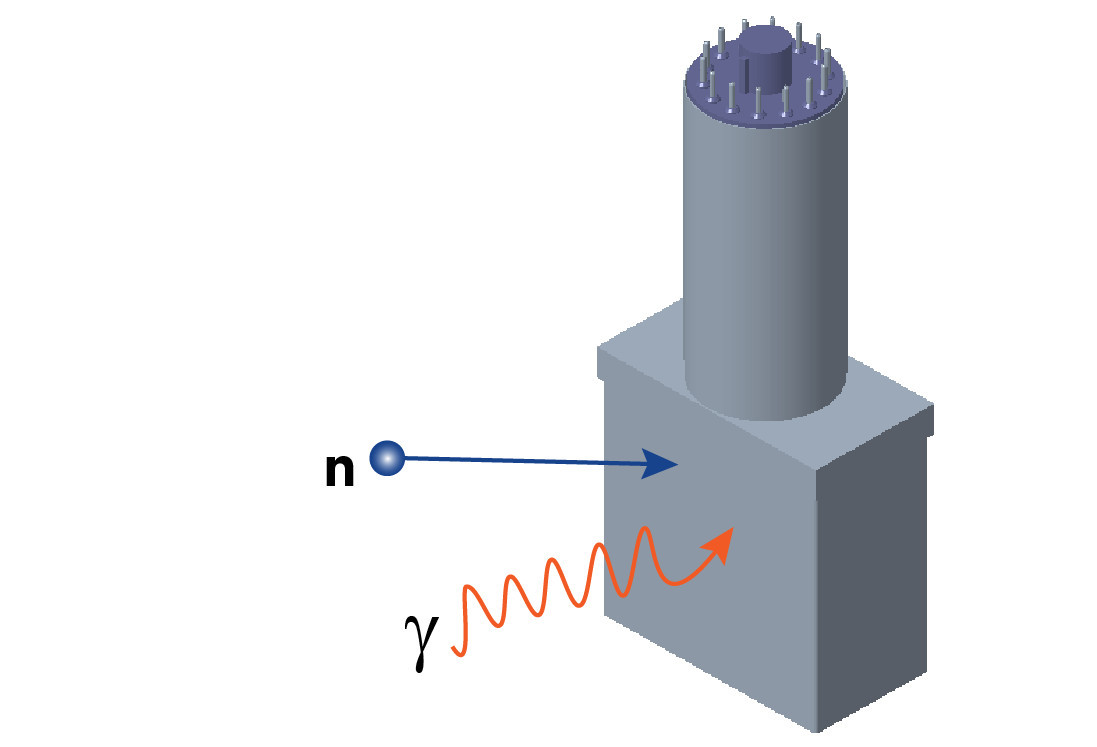 Illustration of gamma neutron dual interaction