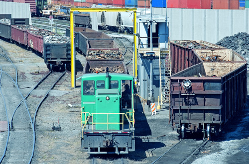 Scrap Steel Radiation Monitor at Rail yard