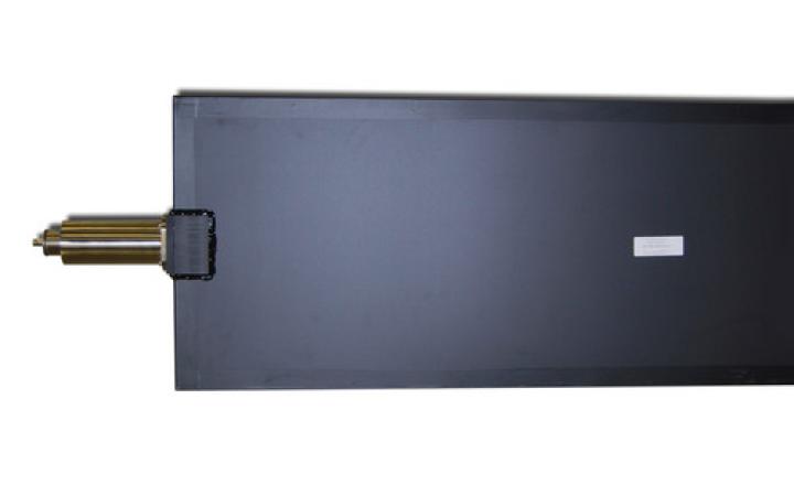 Plastic Scintillator wrapped with black vinyl and PMT & electronics readout device