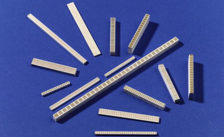 Linear arrays are used in CT scanning (medical/security/industrial), line scanning (security/industrial) and many researchapplications.