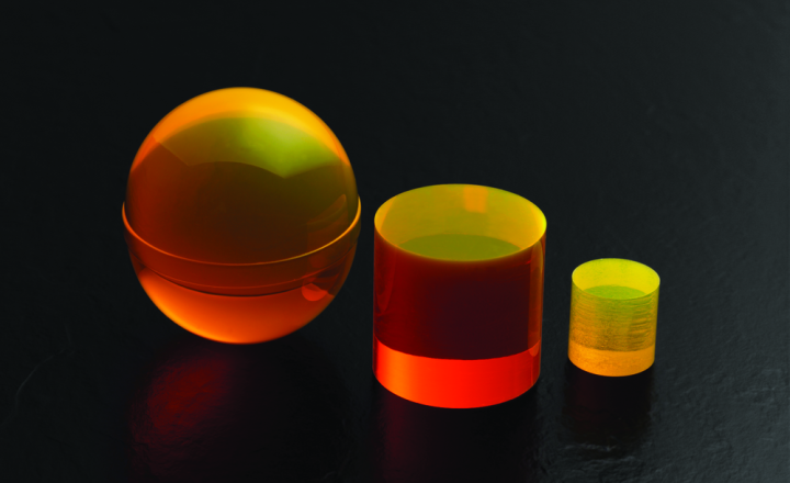 Orange Plastic polished shapes